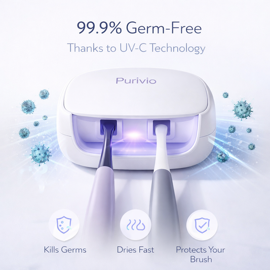 Purivio | Self Cleaning UV Toothbrush Sanitizer