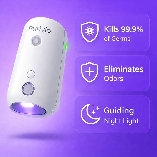 Purivio | Self Cleaning UV Toilet Sanitizer & Night Light